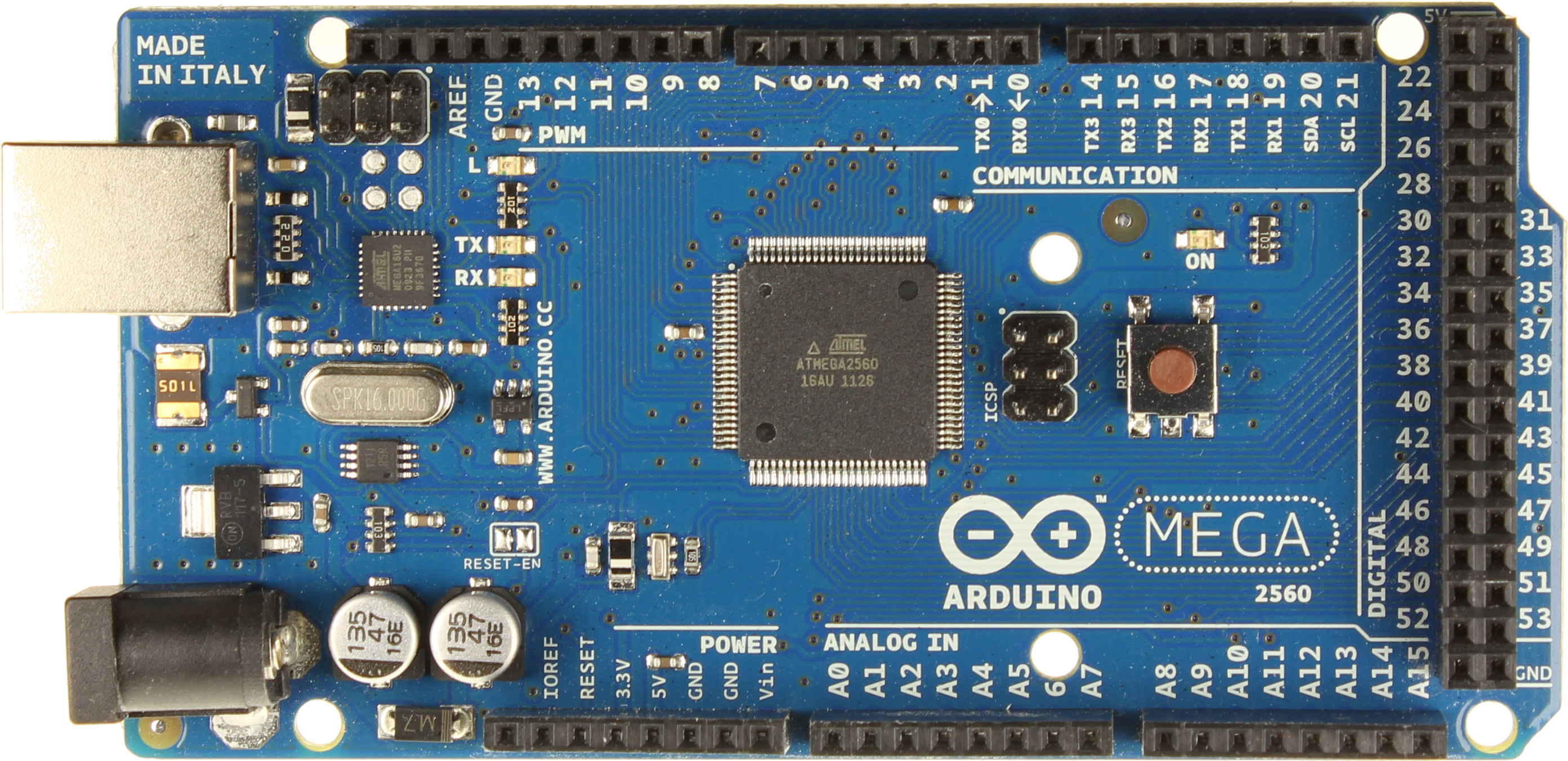 arduino mega 2560 neopixel pins